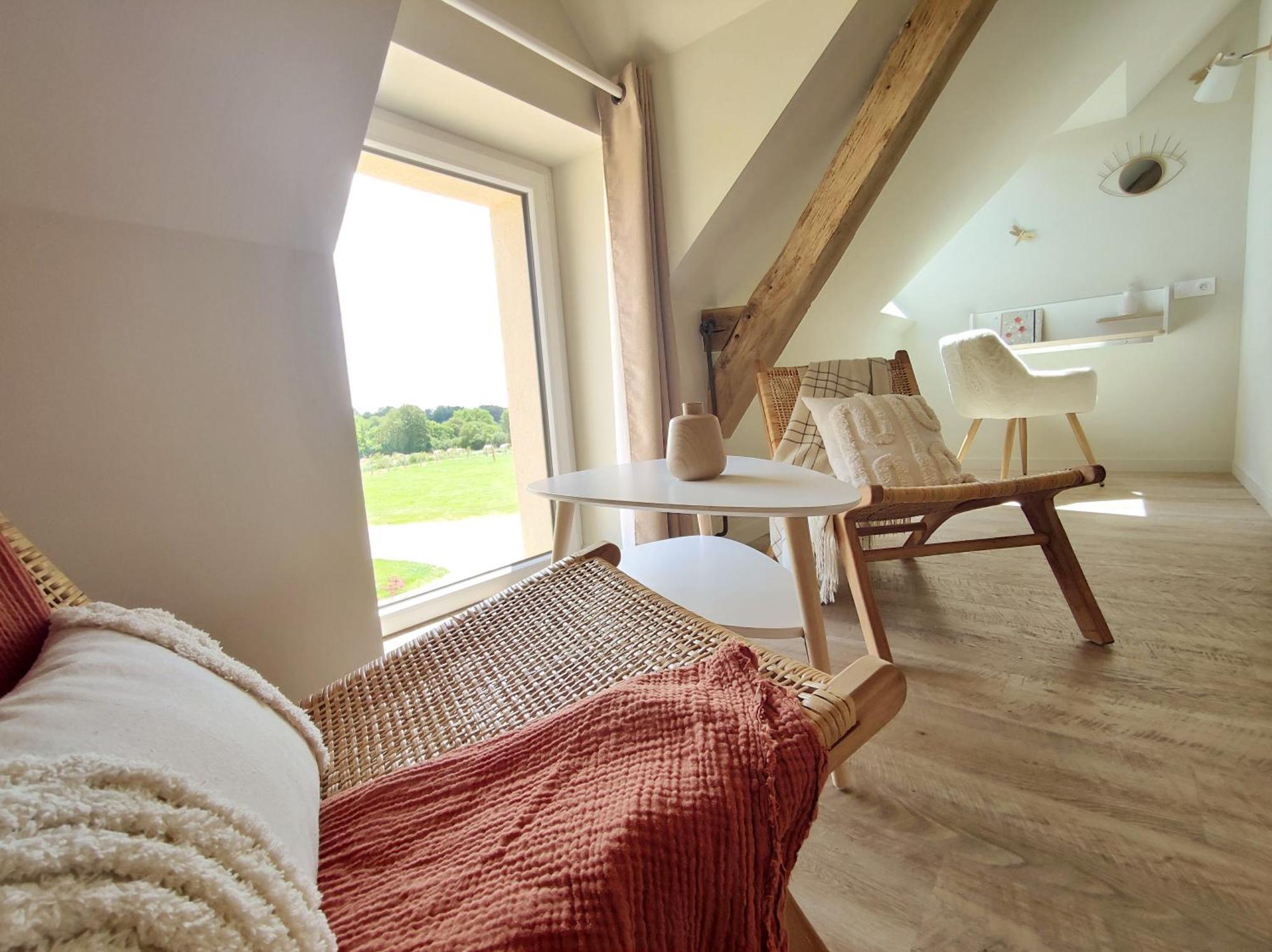 La Douce Halte - Gites Avec Spa Ou Sauna Saint-Ouen-Des-Toits Ngoại thất bức ảnh